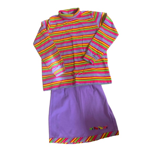 CHEZ AMI by PATSY AIKEN Vintage Jacket Turtleneck Skirt Set - Size 6X - Picture 4 of 10